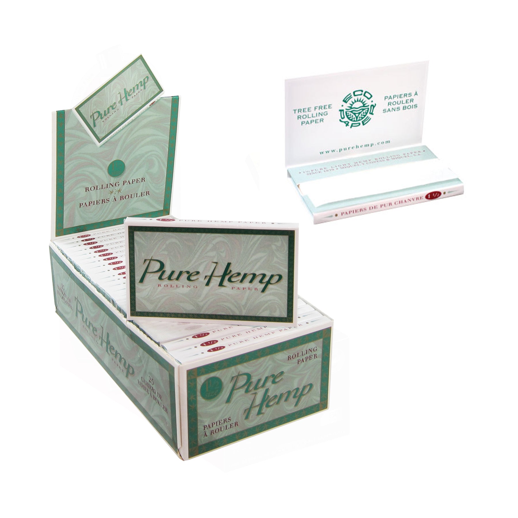 Pure Hemp Classic 1 1/2 Size Rolling Papers #PureHemp