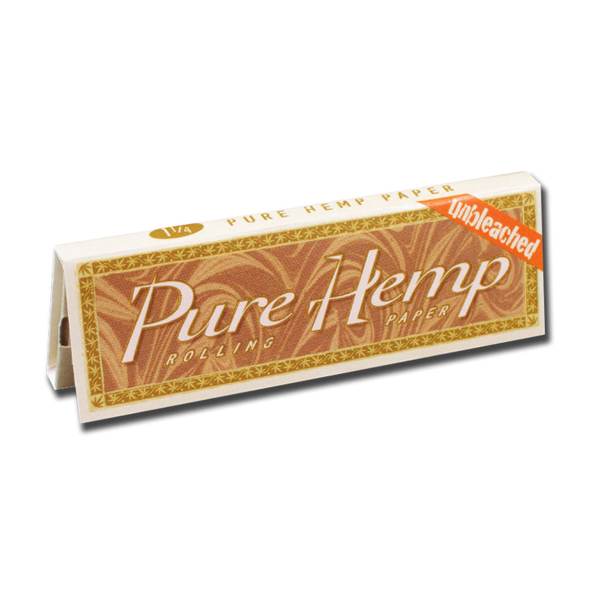 Pure Hemp Unbleached 1 1/4 Size Rolling Papers Booklet